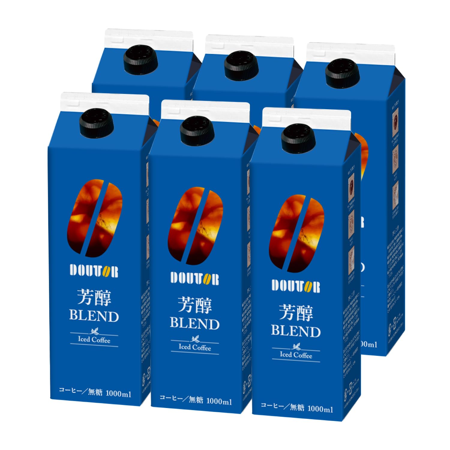 ドトールコーヒー アイスコーヒー芳醇ブレンド無糖 1000ml×6本