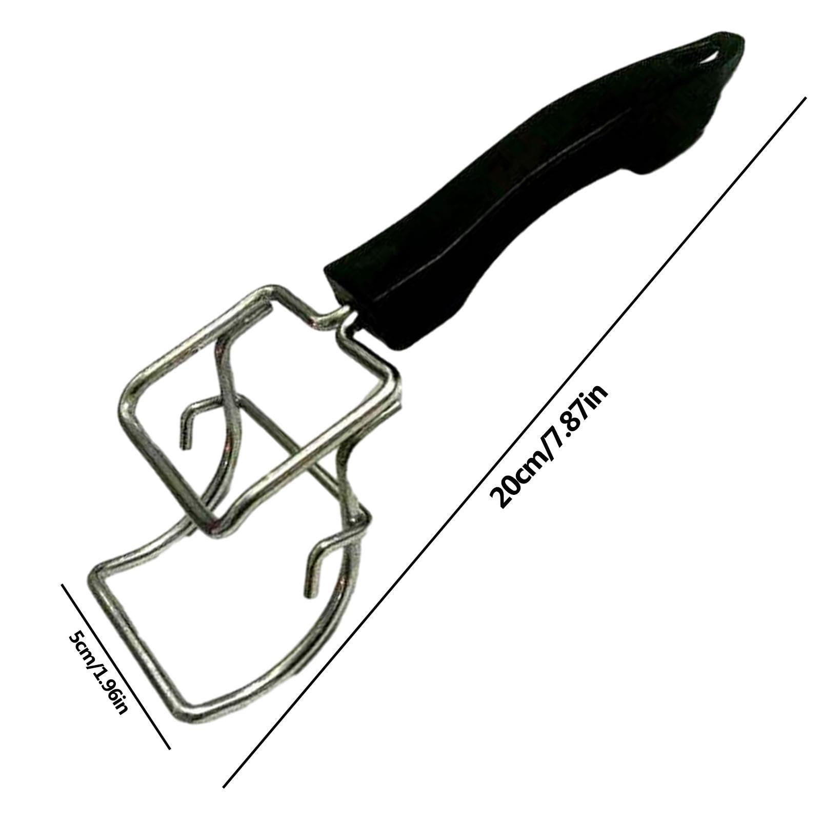 Keuken Retriever Tang | Clips Tang Klemhouder | Anti-verbranding Hot Dish Lifter, RVS Air Fryer Pannen Gripper, Ergonomische Clips Tang Klemhouder