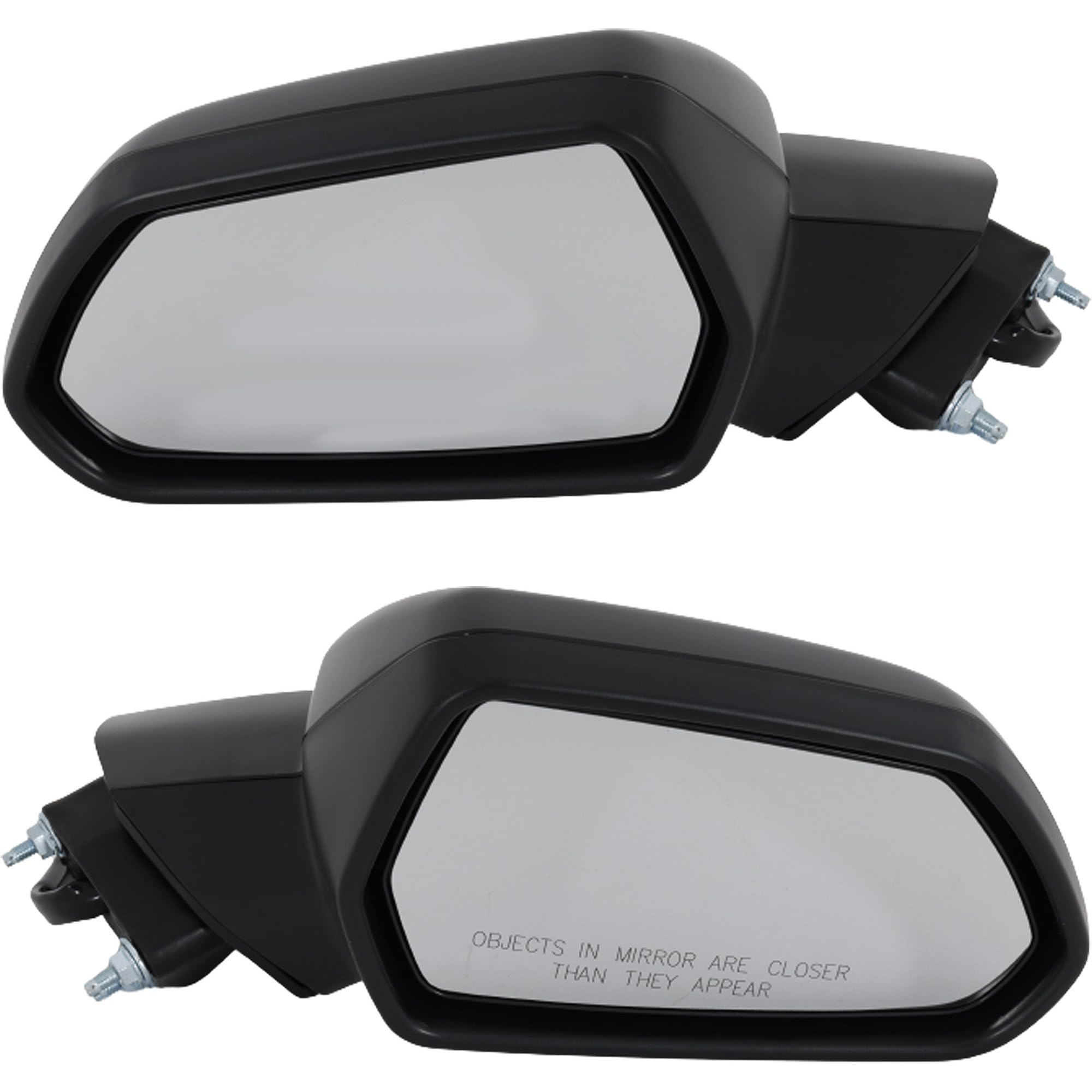 Kool Vue Driver & Passenger Side Power Mirrors for Chevrolet Camaro 2016-2023 Paintable Convertible