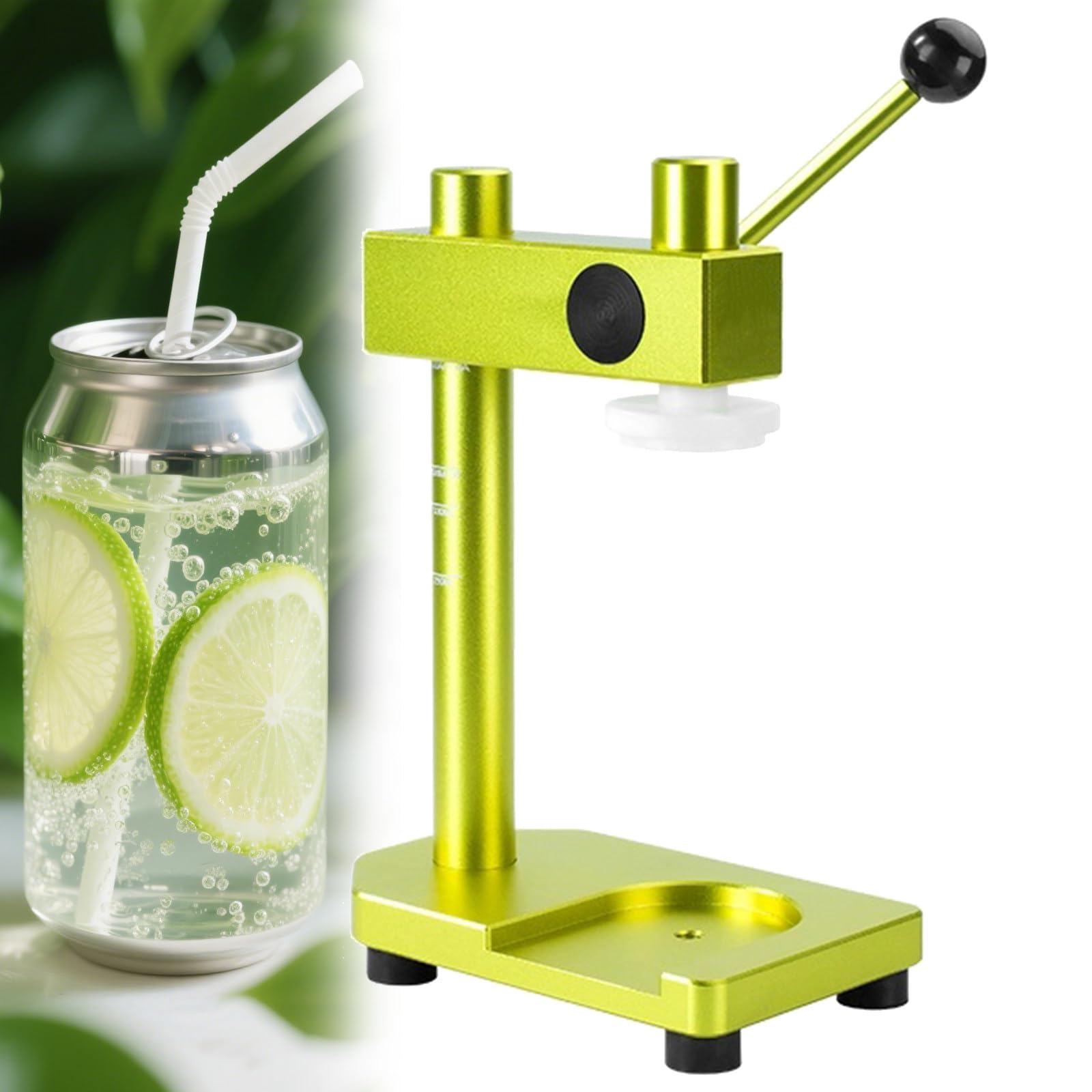 YXZYFPP Manual Can Sealer Machine Hand Tin Can Seamer Machine Adjustable Drink Can Seamer Tool for Canned Food,Milk Tea,Coffee,Jars Press Sealing Hand Tool gunmetalgrey (Green)