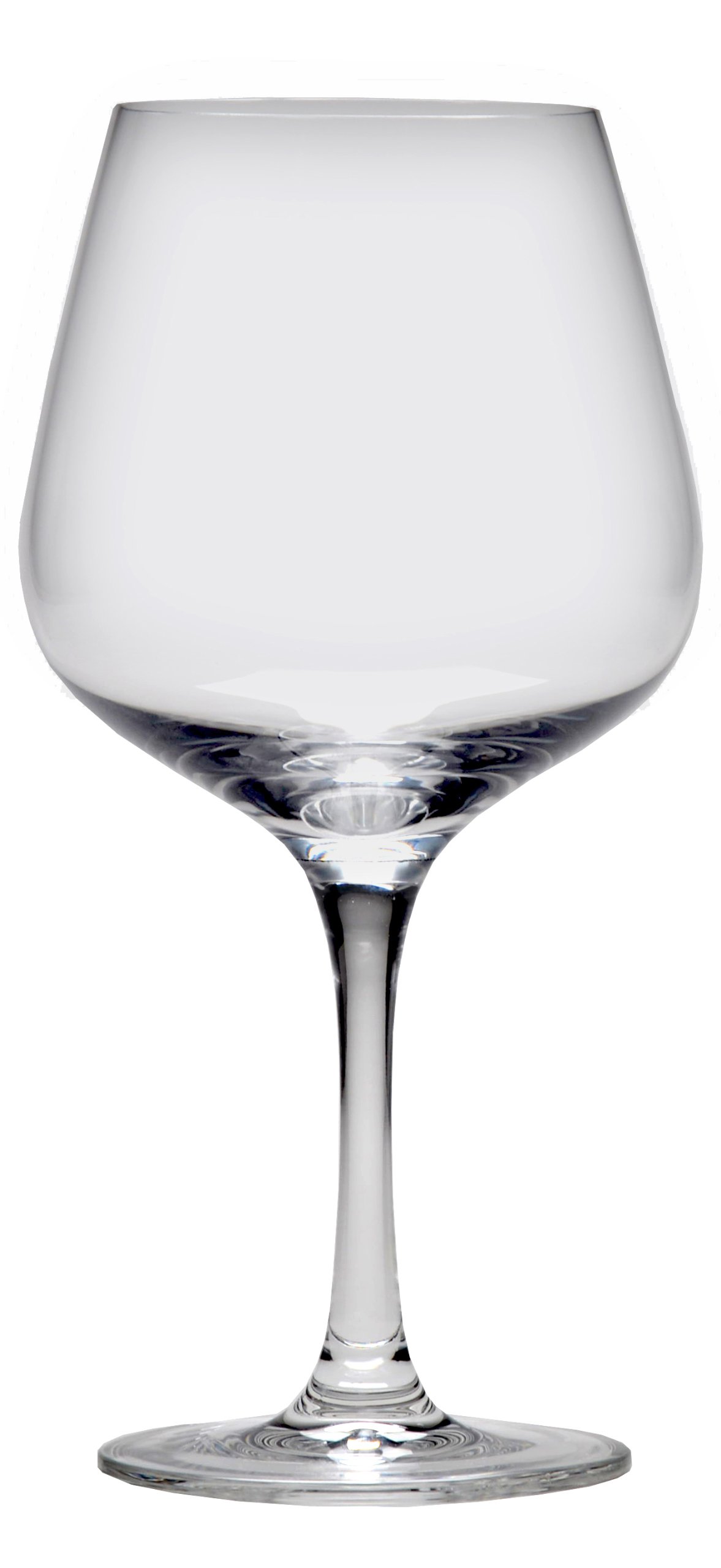 D&V Valore Break-Resistant, European Crystal Glass, Burgundy Light Red Wine Glass, 15 Ounce, Set of 6