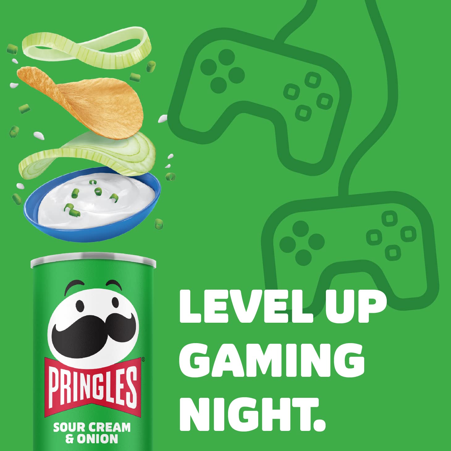 Pringles Sour Cream & Onion | Sourcream Chips | 19er Vorratspackung (19 x 200g)