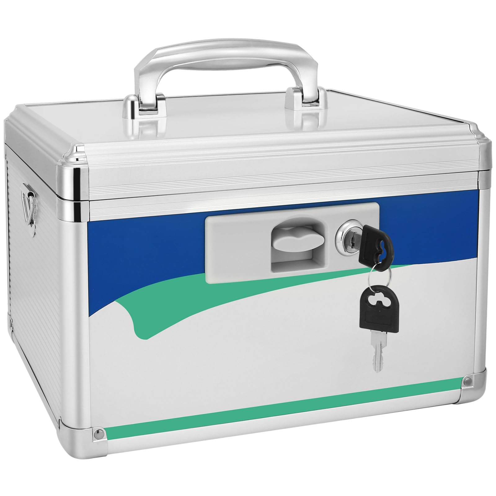 Medication Lock Box, Lock Box for Medication, Medicine Lock Box With Key, Storage Lock Box 11.2 x 7.6 x 7.6 Inch?Medium?