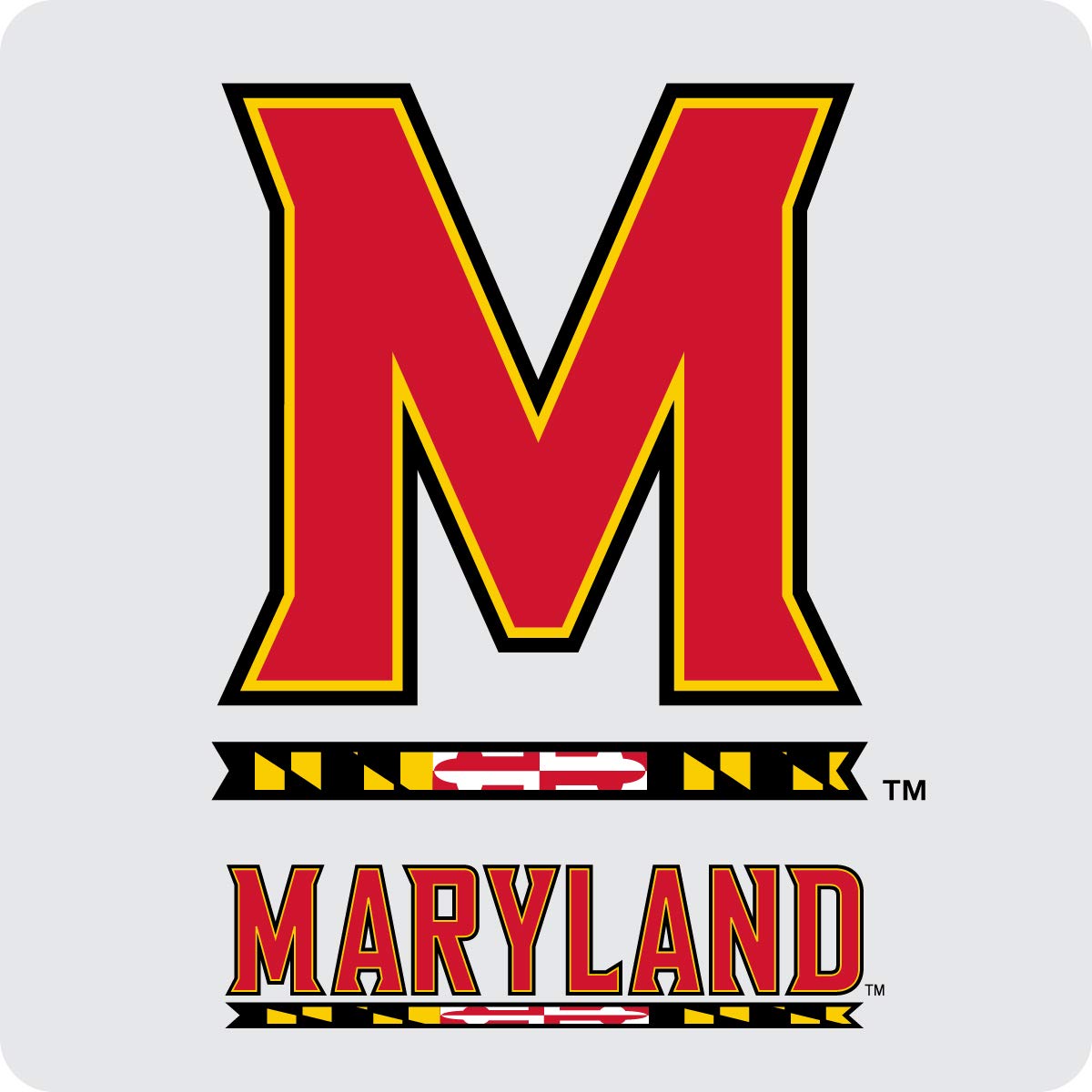 Maryland Terrapins Acrylic Coaster 4-Pack Officially Licensed Collegiate Product