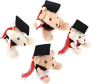 Amosfun Encapuzado Dr Urso Mini Pelúcia Chaveiro De Pelúcia Themberchaud Chaveiro De Formatura De Pelúcia 2021 Presentes Presentes Para O Dia Da Formatura Formatura Chaveiro De Urso