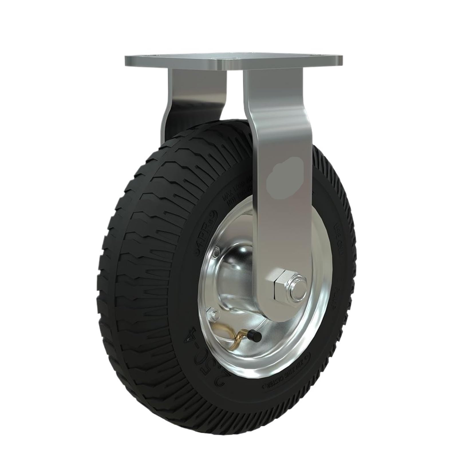 Mxxdmopd 8 Inch 1 Piece Casters Factory Inflatable Rubber Directional Wheels For Aviation Hotel Service Garage Entrance Car Luggage Trolley