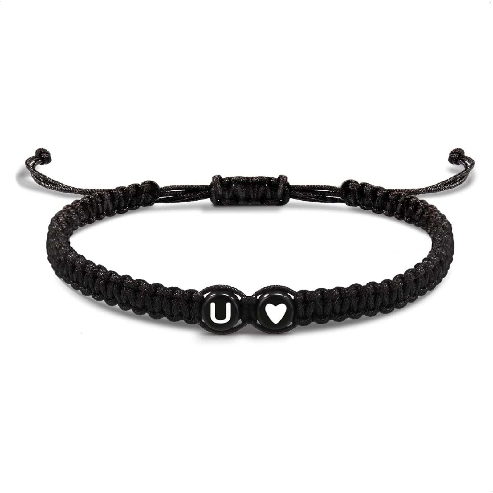 Armband Buchstabe und Herz - Initiale Name Geschenk für Frau