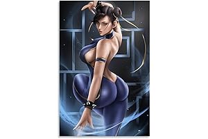 Chun Li Anime Poster: Vibrant Canvas Wall Art for Decor Lovers