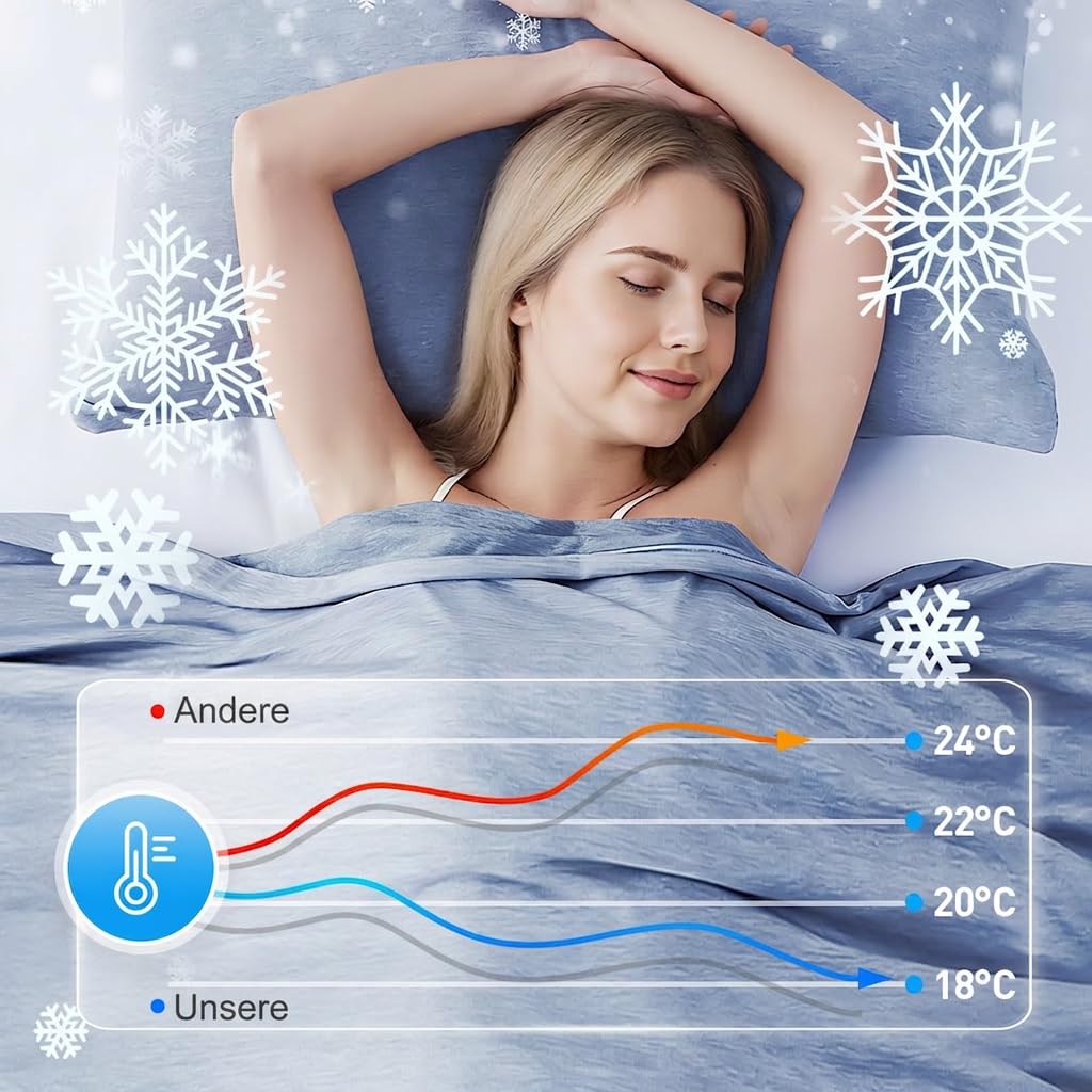 Sommer Kühldecke, 2026 Neu Kühlfasern Selbstkühlende Sommerdecke, Kühlende Bettdecke Doppeltes Kältegefühl Absorbiert Körperwärme, Kühlende Decke für Menschen Dünne Wohndecke (Grau, L-200*150cm)