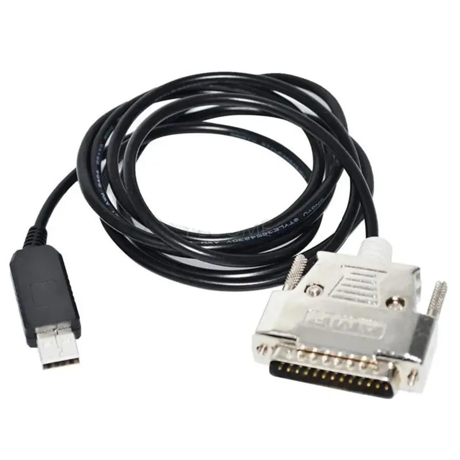 Puce USB-DB25M ou RS232 Câble de programmation Boîtier métallique 25 broches (USB-DB25M FT232,5 m)