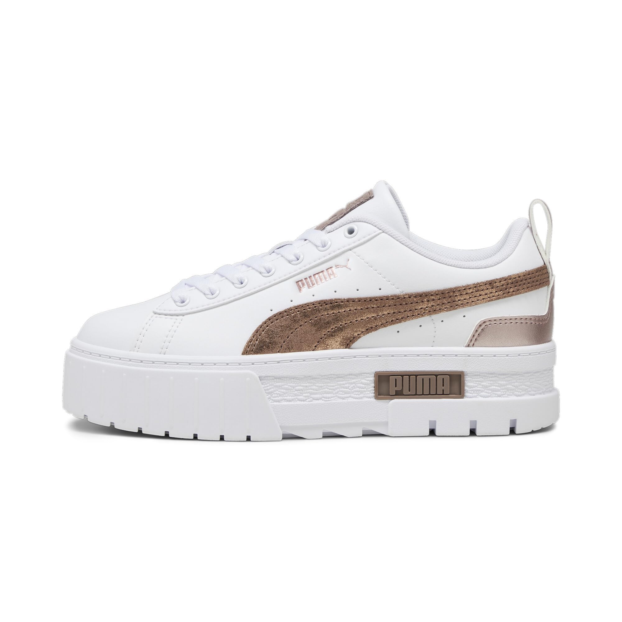 Puma Womens Mayze Glam WNS White-Dark Clove Sneaker - 6 UK (39306802) (B0C7WJZQF2) Amazon Price History, Amazon Price Tracker