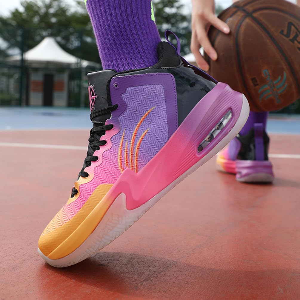 Męskie buty do koszykówki, buty sportowe, amortyzujące wstrząsy, oddychające, do koszykówki, męskie, lekkie buty sportowe, do biegania, antypoślizgowe, sportowe sneakersy, bsk f32, 36 EU
