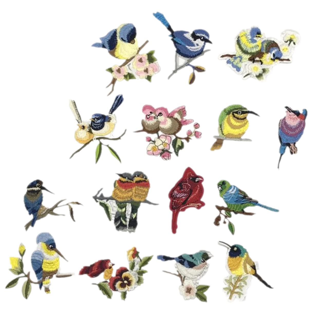 GALPADA 60stücke Teiliges Vogel-patches Zum Aufnähen Dekorative Applikationen Für Kleidung Bastelbedarf Für Jacken Und Schuhe Leicht Anzubringen Für Kreative Projekte