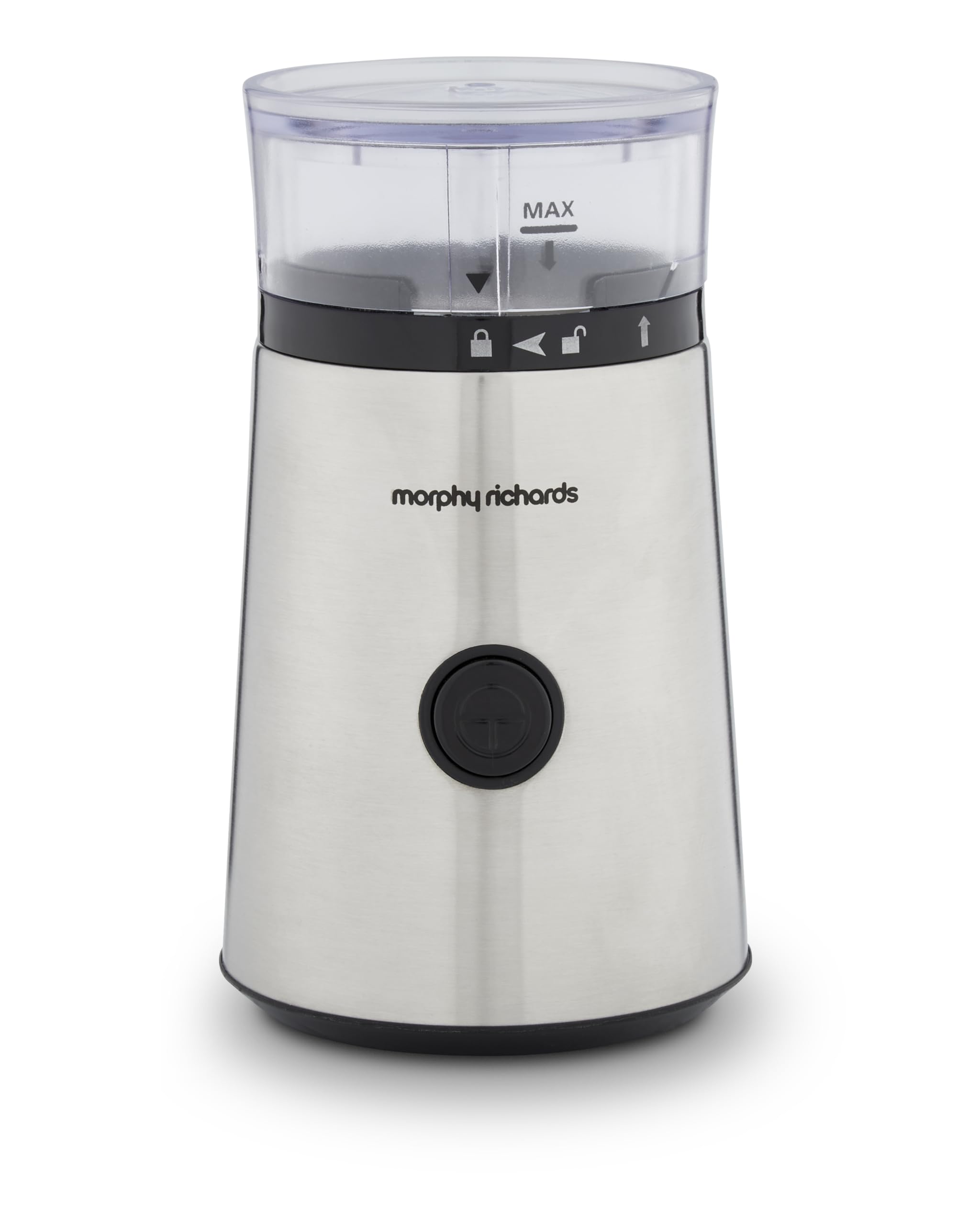 Morphy Richards Stainless Steel Coffee Grinder - Silver - 150W - 60g Capacity - Blade Grinder