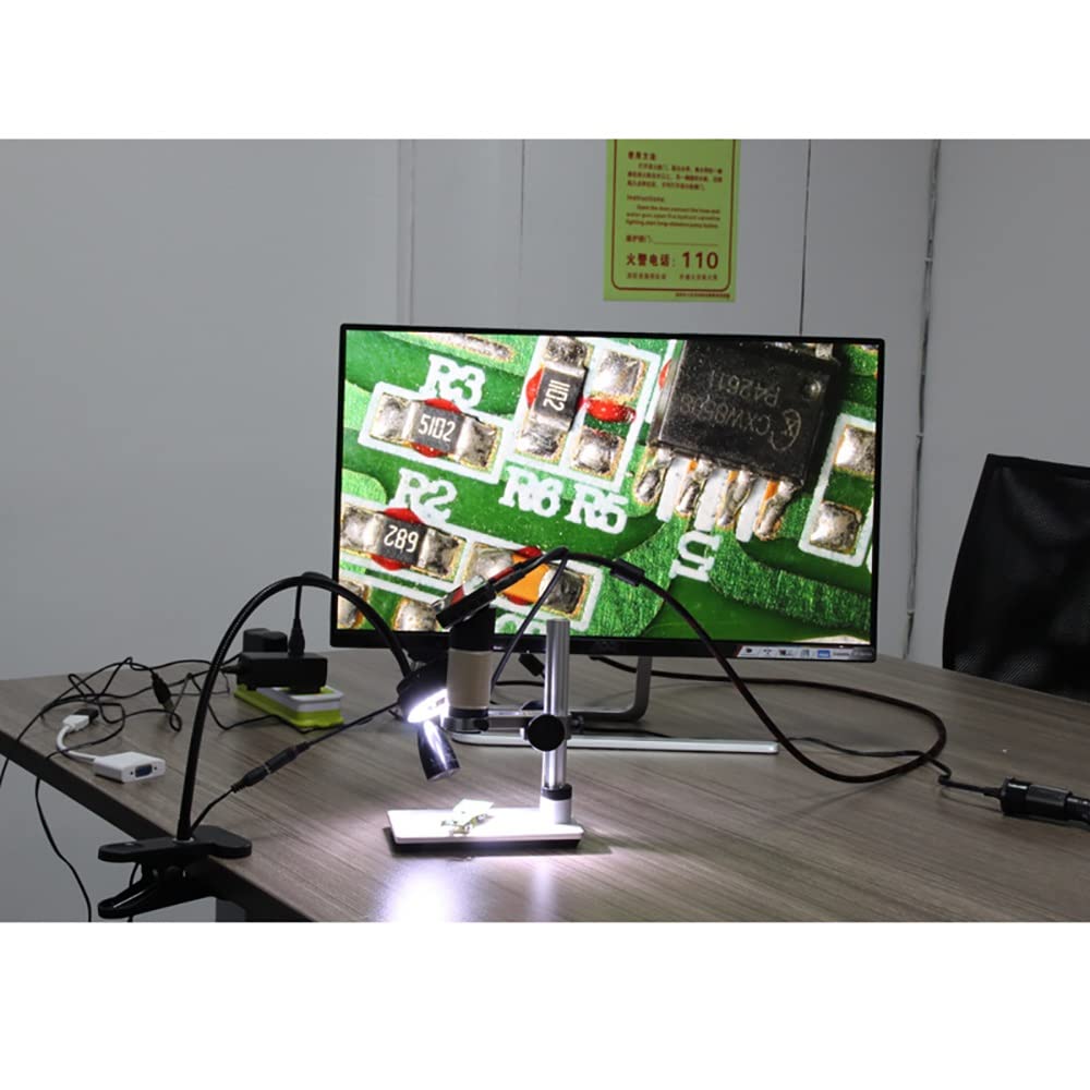Microscopio Digital, Aumento 10X-300X, Soldadura USB HDMI, Microscopios De Vídeo, Resolución De 3MP, For Reparación De Teléfonos SMT SMD DIY, Compatible con Windows