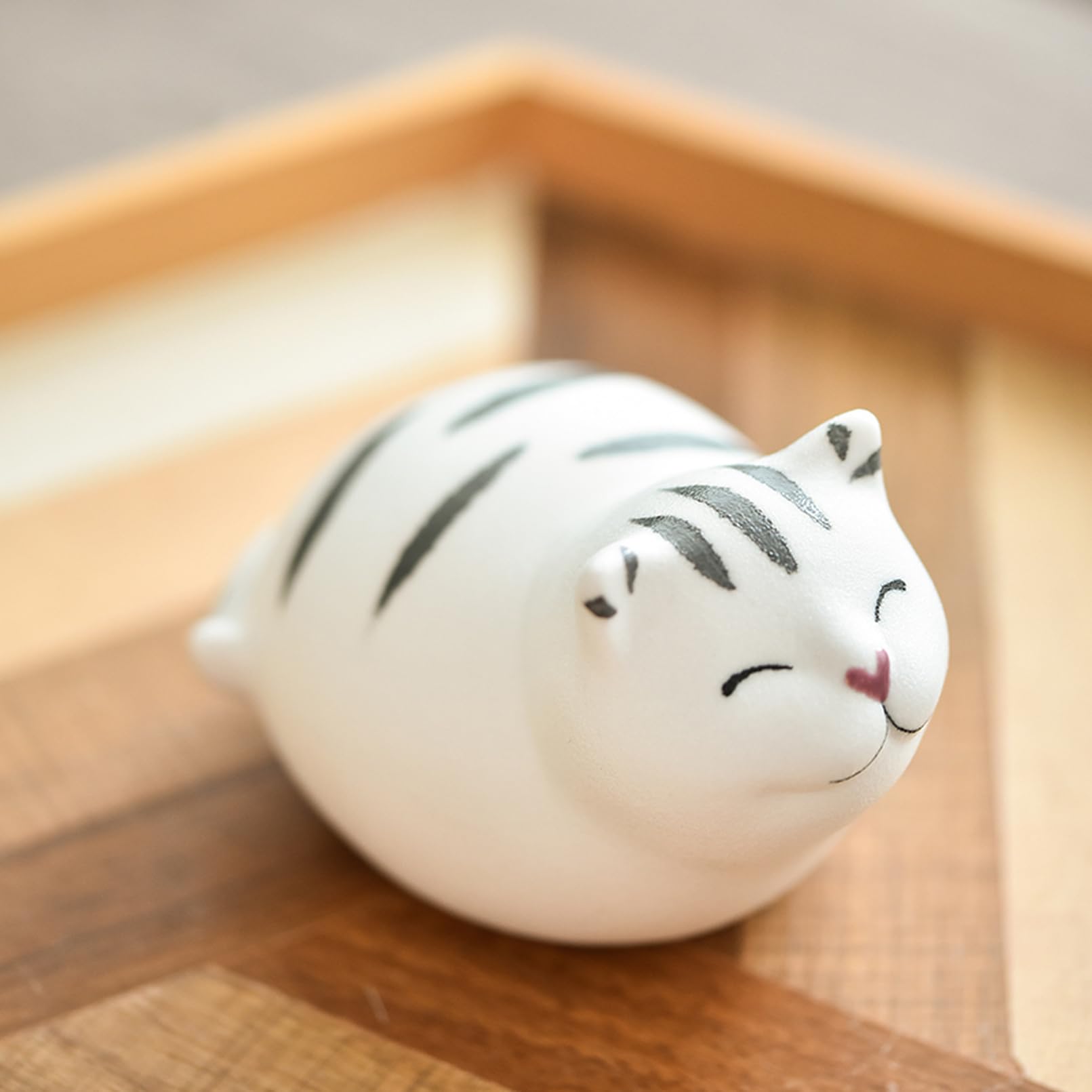 Amazon.co.jp: 動物のオブジェ 猫 置物 インテリアオブジェ タイプ4 