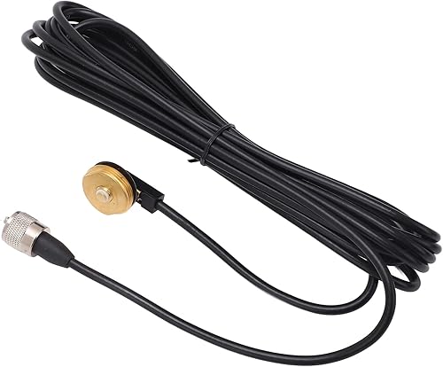 cable de antena del Walkie Talkie del coche de los 16.4 ft con el cobre flexible del conector masculino base