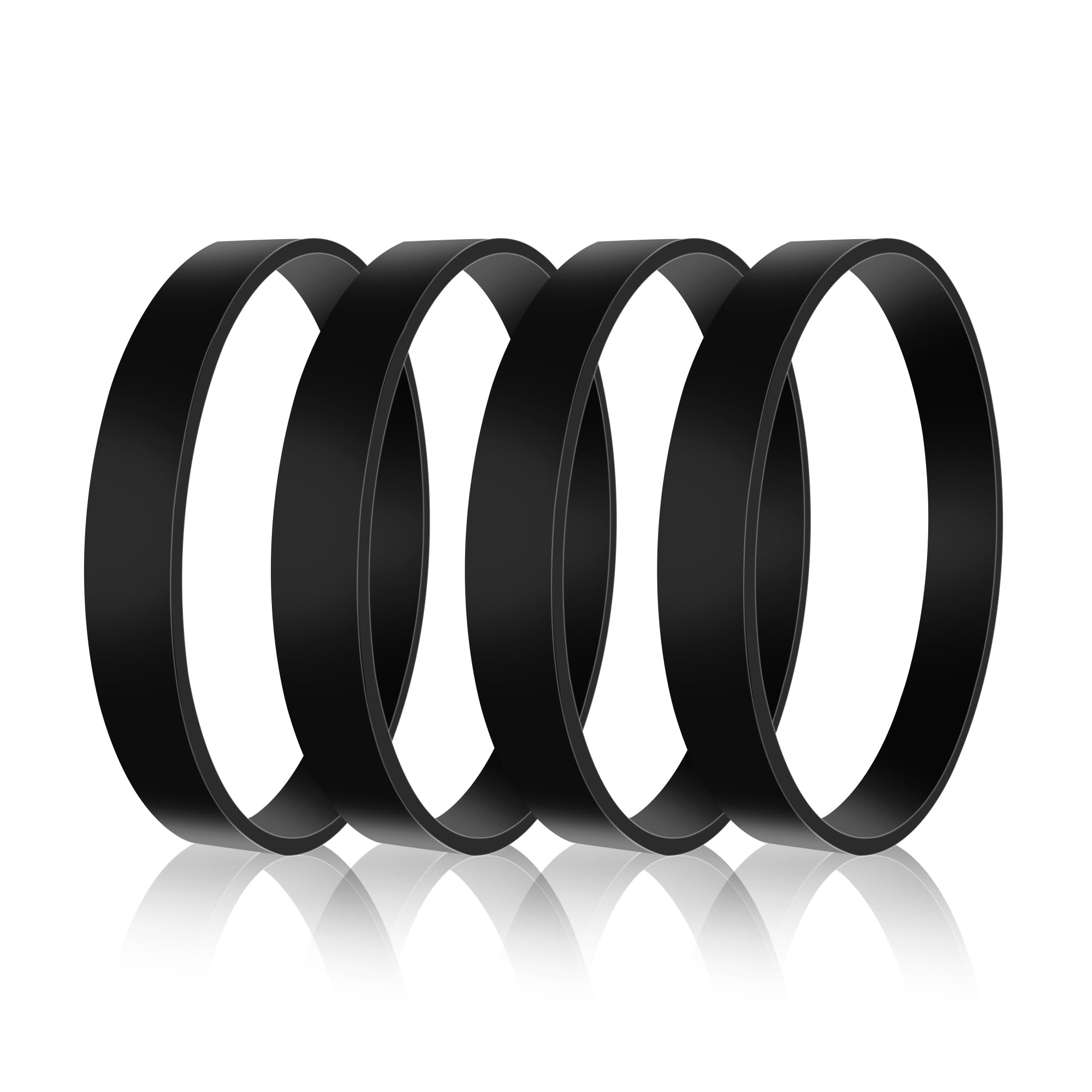 FNKTQLReplacement Belts for Bissell PowerForce & PowerForce Helix Vacuum Cleaner, Parts #2031093, Fit Models 2191, 2191U, 2190, 1700, 1797, 2691, 2692, 1240, 12B1, 3920 (4 Pack)