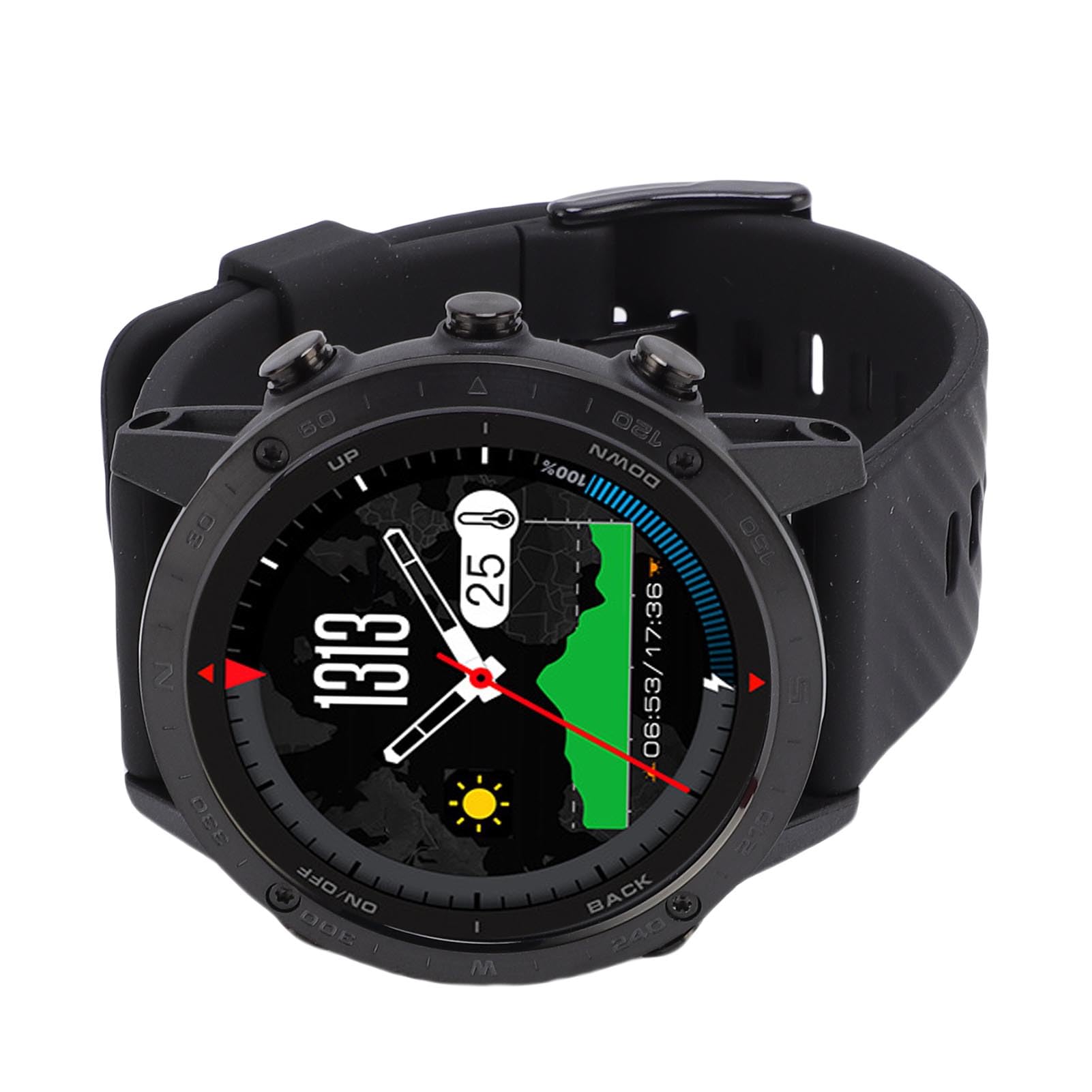 RiToEasysports Smartwatch con Barometro con Sensore di profondità, Orologio Subacqueo Impermeabile da 50 M per Uomo, Nuoto, Snorkeling (GRAY)