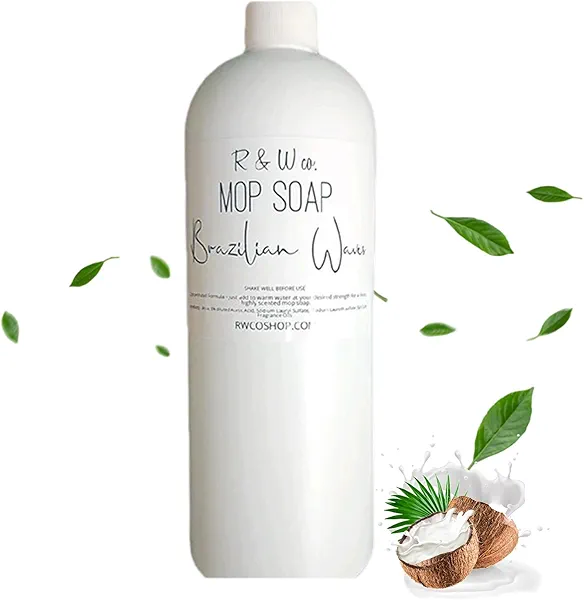 Brazilian Waves Mop Soap, Blyss Aroma Mop Soap, R&W Mop Soap Brazilian Wave, Mop Soap for Floor Cleaning, Luxury Highly Scented Floor Cleaning Mops Soaps for Bathroom & Kitchen (1, 4.2oz)