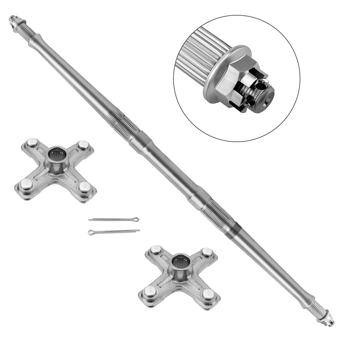 Eje trasero y Cubo de rueda trasera apto para Yama-ha Raptor 700 2006-2025 1S3-25381-10-00 BFK-F5381-01-00 1PE-F53K0-00-00