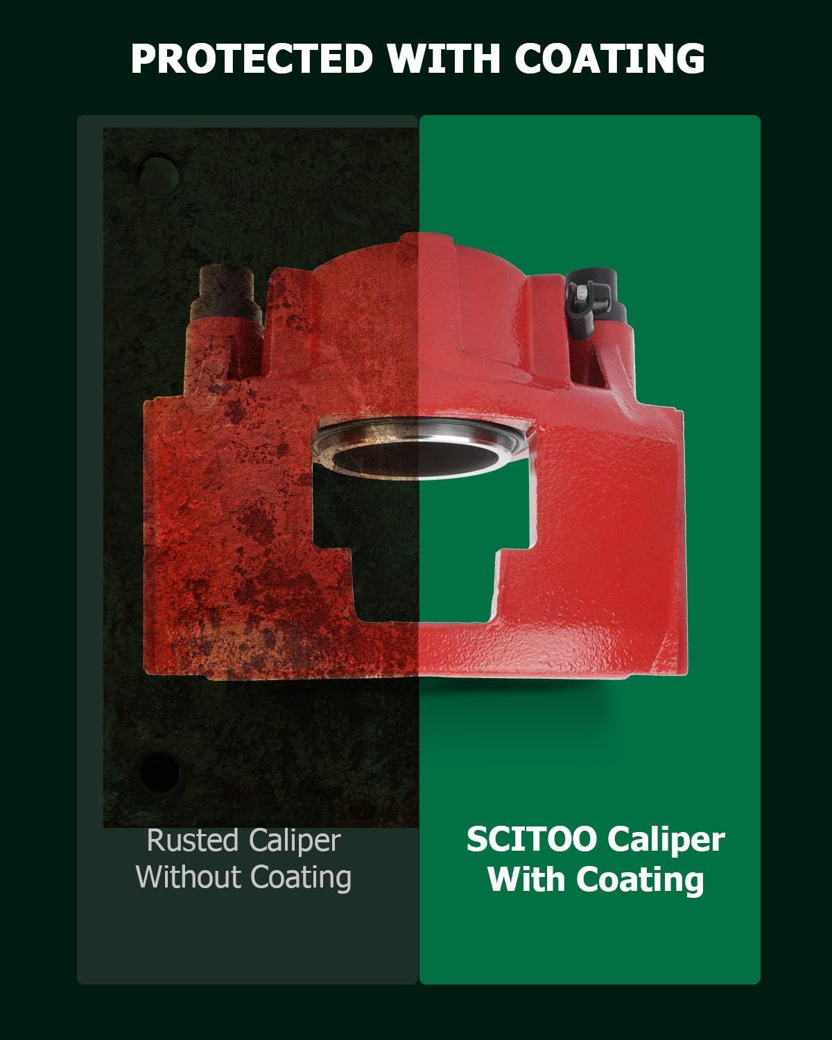 SCITOO Front Right/Front Left Disc Brake Caliper 184299 Fit For Cadillac 1990-1993 1997-2000 For Chevrolet 1988-2002 For Dodge 1994-1999 For GMC 1988-2002(Only 1 Brake Caliper)