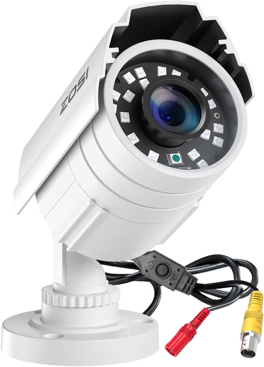 ZOSI 2MP HD 1920TVL Outdoor Indoor Security Camera 1080p (Hybrid 4-in-1 HD-CVI/TVI/AHD/960H Analog CVBS), 24PCS LEDs, 80ft IR Night Vision, Weatherproof Surveillance CCTV Bullet Camera ZOSI 2MP HD 1920TVL Outdoor Indoor Security Camera 1080p (Hybrid 4-in-1 HD-CVI/TVI/AHD/960H Analog CVBS), 24PCS LEDs, 80ft IR Night Vision, Weatherproof Surveillance CCTV Bullet Camera