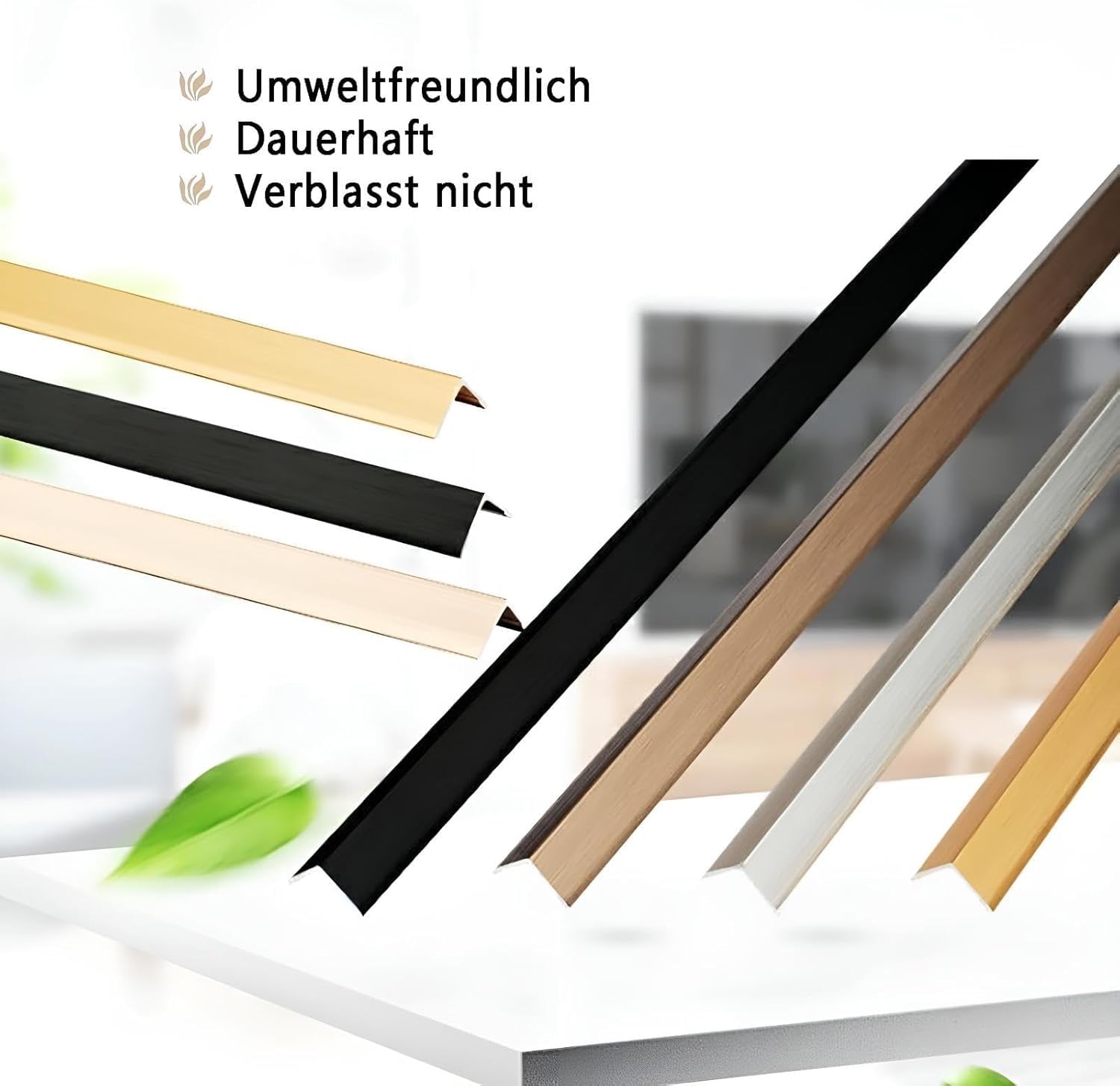 Listwy zabezpieczające narożniki profilu kątowego, 90 cm x 3 sztuki, zabezpieczenie krawędzi ze stopu aluminium, wodoodporne zabezpieczenie narożników krawędzi, trwała ochrona krawędzi mebli