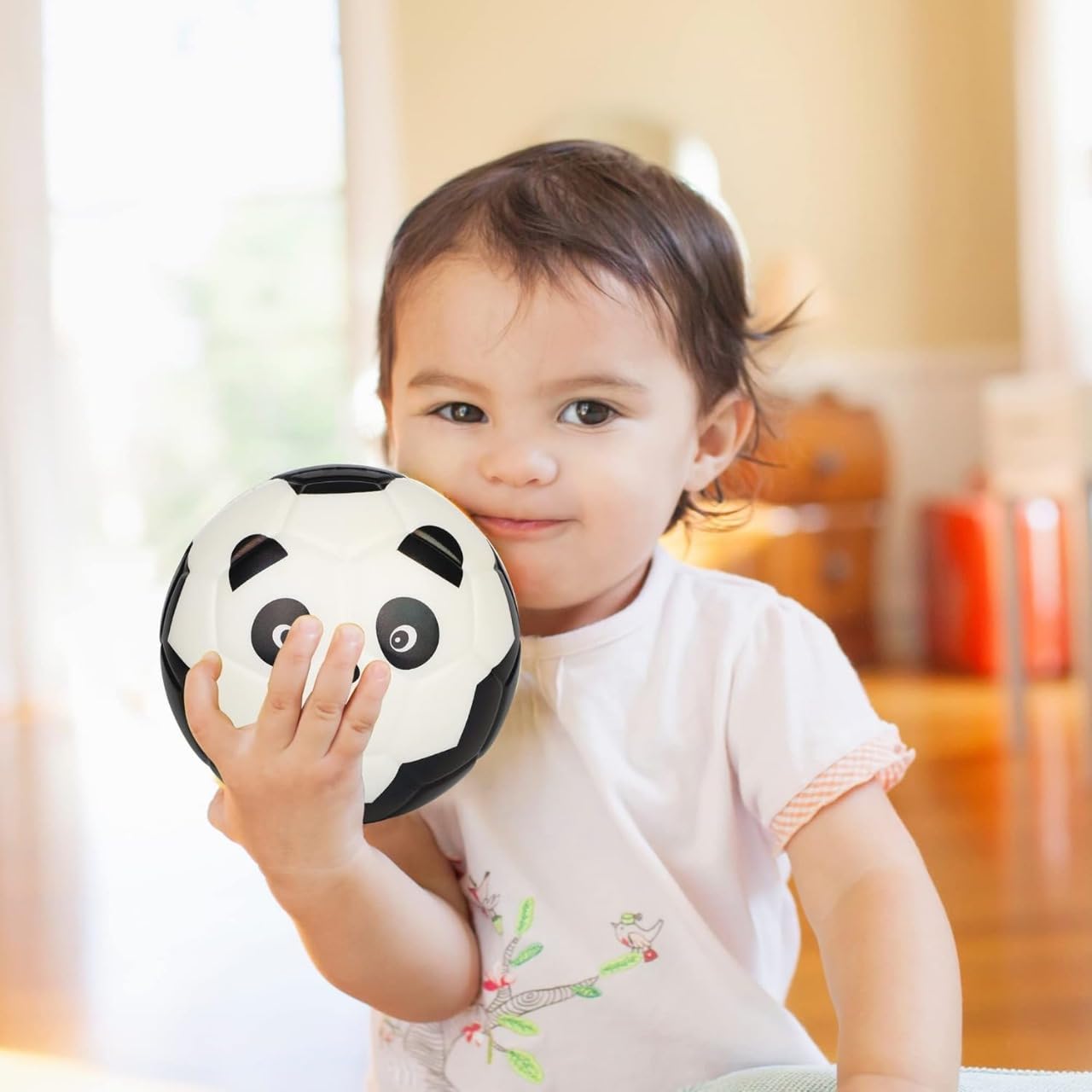 6 Inches Mini Soccer,Cute Animal Design Soft Foam Ball for Kids Soft and Bouncy,Perfect Size For Kids Playing (Panda) - Image 4