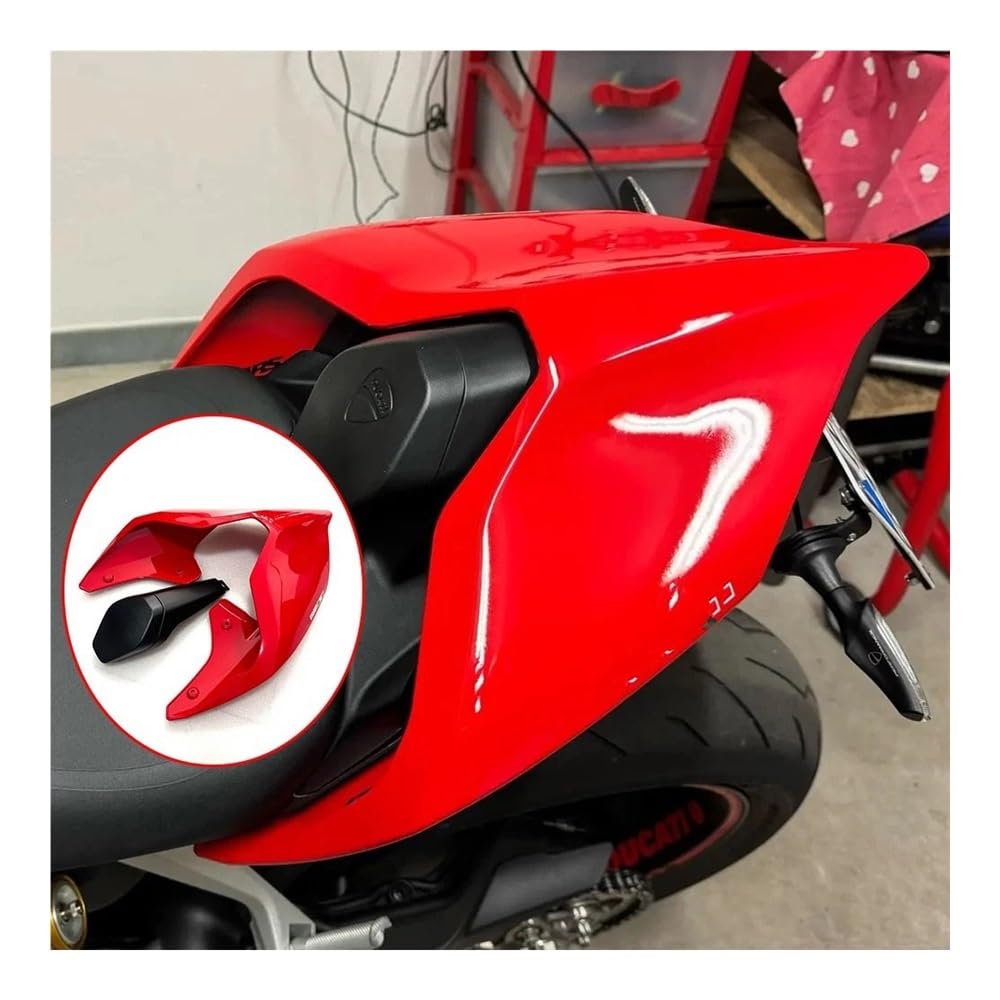 Housse Selle pour V4 V4S V4R pour Street pour Fighter V2 Section Arrière Moto Housse De Selle Carénage Supérieur Capot(Matte Black A Set)