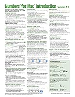 Numbers for Mac Quick Reference Guide, version 3.6 Introduction (Cheat Sheet of Instructions, Tips & Shortcuts - Laminated Card) 1944684026 Book Cover