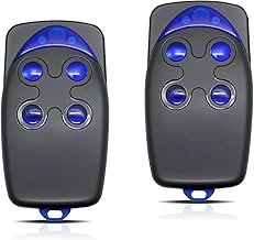 433MHz Remote Control Gate Compatible with FLO4-RS, 4 Channels Remote Control Garage Door for FLO4, Set of 2 Garage Door Transmission Distance from 50 to 150 m
