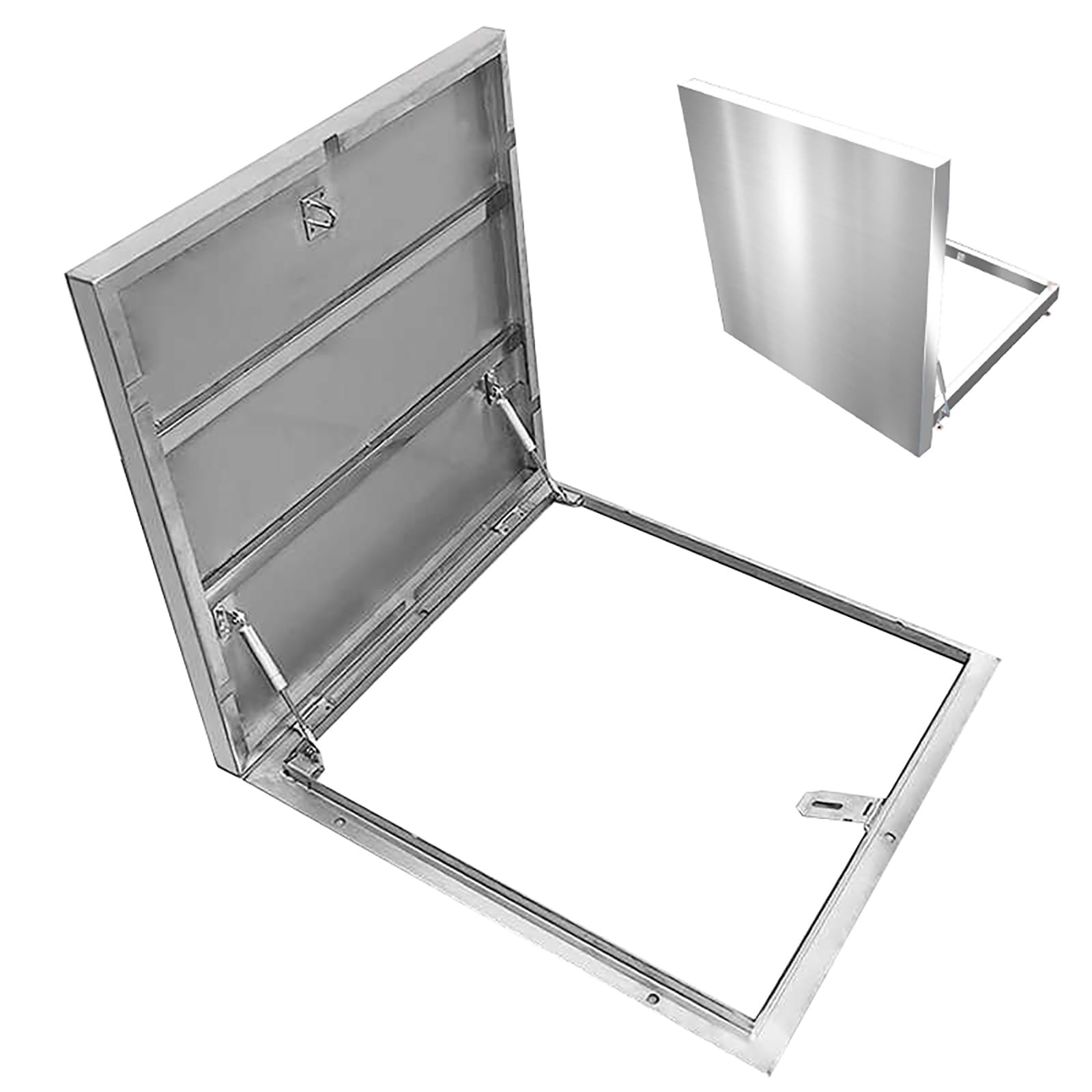 Trappe de toit en acier inoxydable 80x80 cm pour accès au toit plat étanche