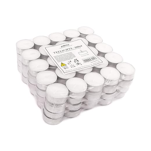 pajoma Unscented tea lights – 100 stuks