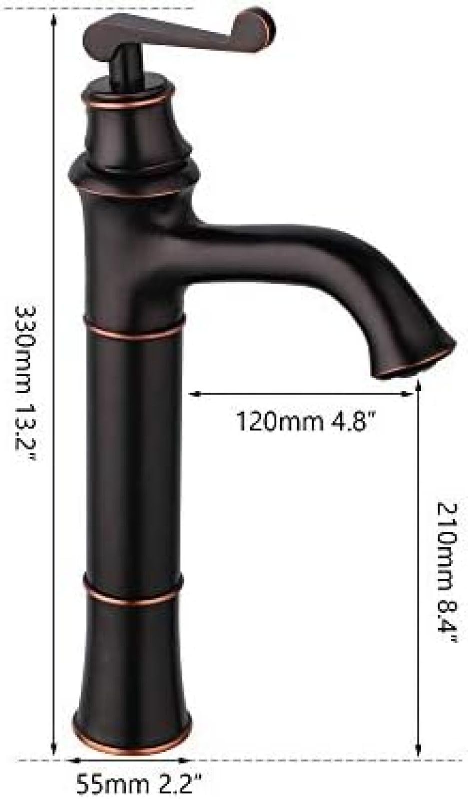 Bateria łazienkowa Umywalka Strumień Wylewka Kran Czarny olej Wcierany Brąz Łazienka Deck Góra Umywalka Vanity Tap Mixer Kran interesting