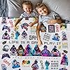 Gaming Throw Blanket, Soft and Cozy Gaming Blankets for Boys, for Teens and Men, Perfect Choice for The Ultimate Game Lover, Bed, Sofa, Party Decor Blanket White(40x50) #5