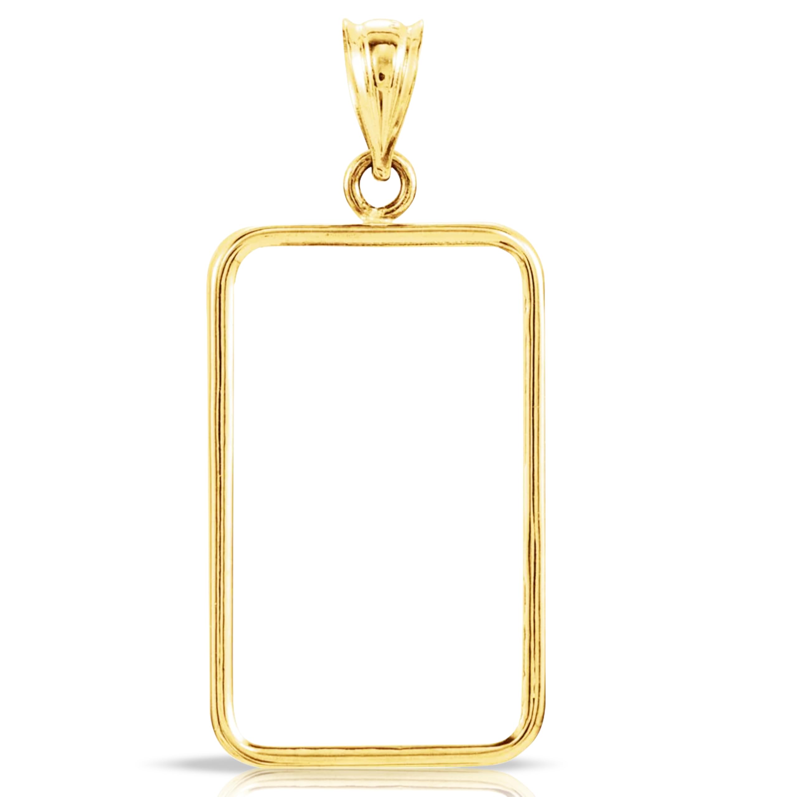 Suisse Credit Bar Swiss Pamp Mounting Bezel Frame for 1, 5, 10, 20, Gram and 1/4, 1/2, and 1 oz ounce Sizes