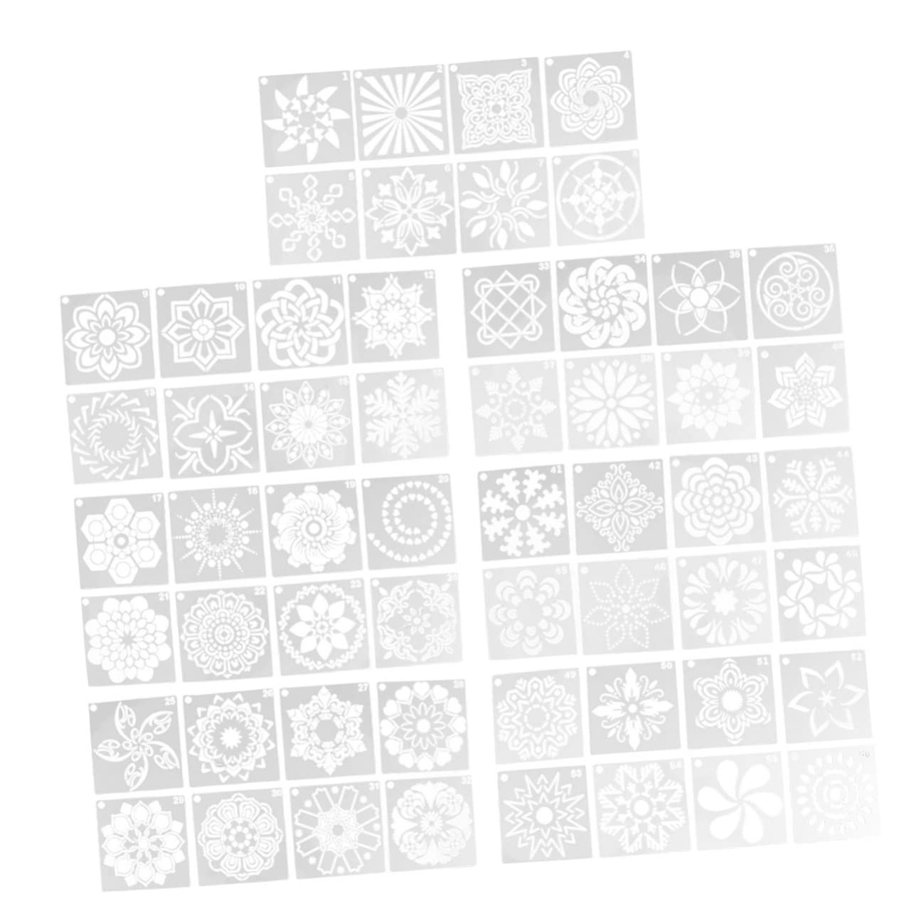 SHINEOFI 112pezzi Stencil Mandala per Pittura Modelli Creativi per Decorazioni Fai da Te Strumenti per Arte e Crafting Design Materiale Resistente