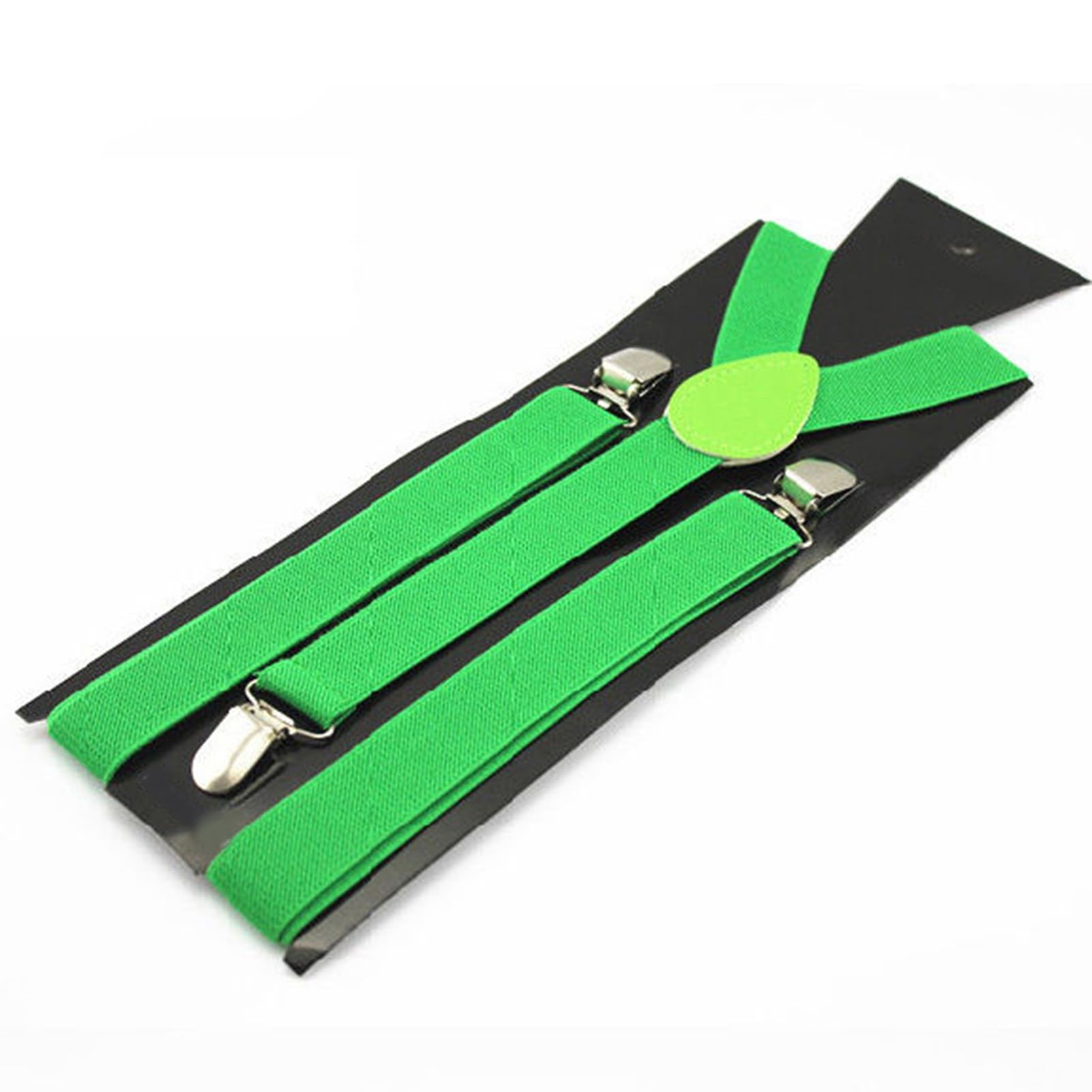 matumou Unisex Elastic Y-Shape Braces Men's Women's Adjustable Clip-on Suspenders
