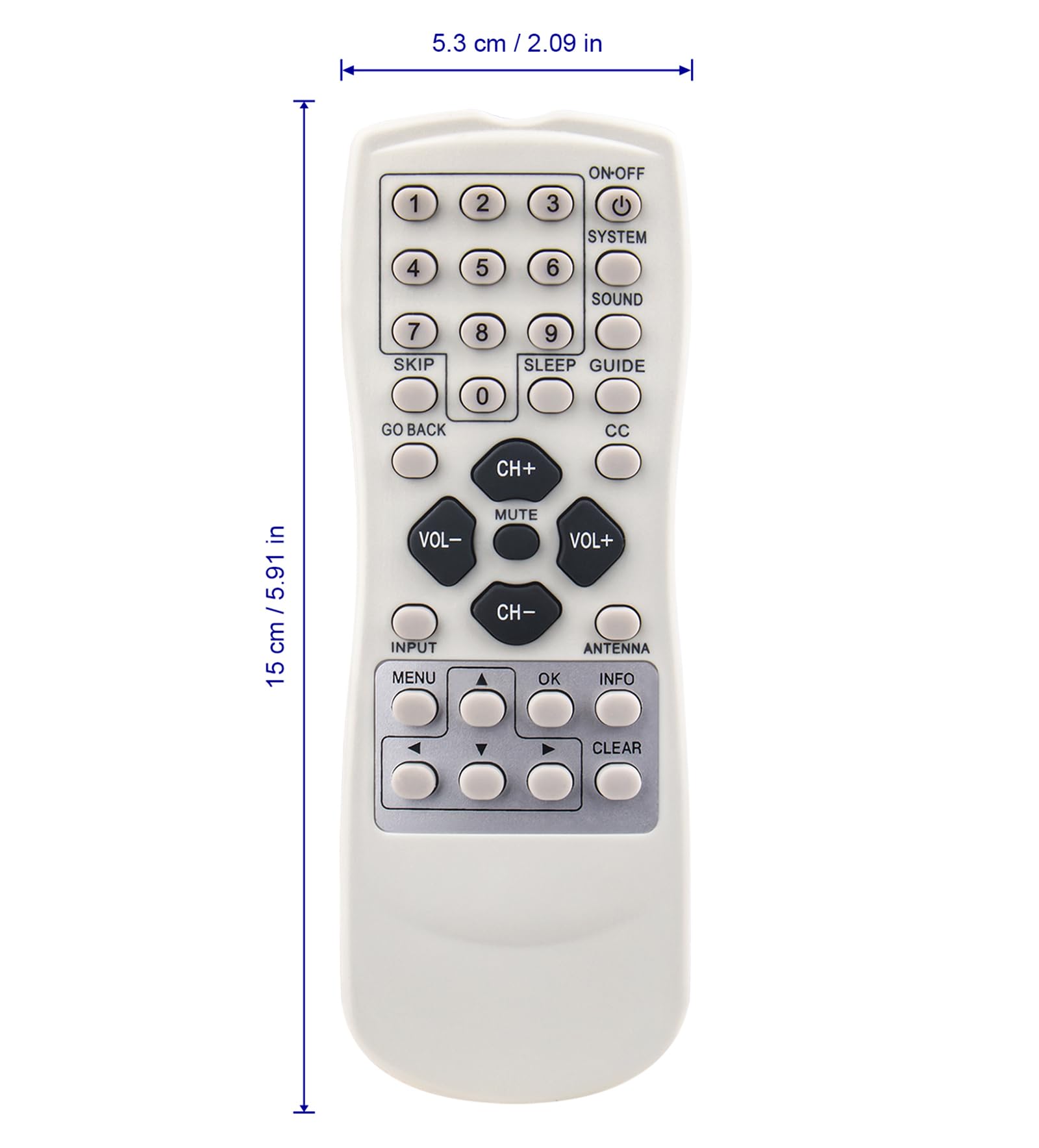 Amazon.com: R130K1 Replace R13 Series Guest Remote fit for RCA