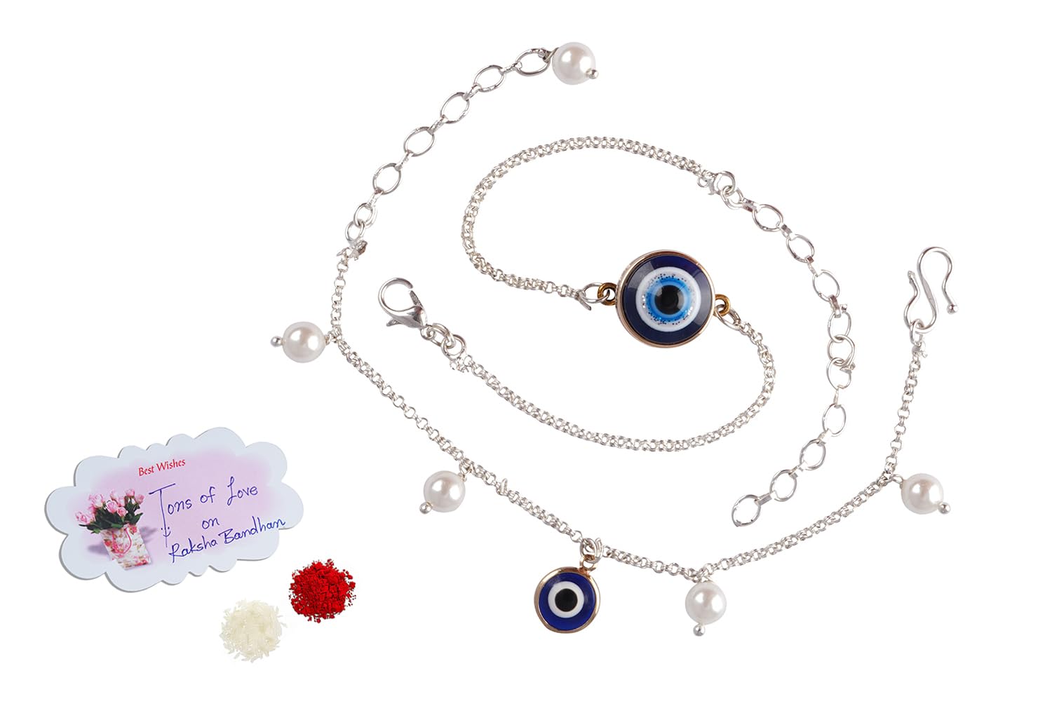 See full amazon price history chart for JFL - Jewellery for Less Combo of Latest Evil Eye Handcrafted Bracelets for Bhaiya-Bhabhi, Couple with Japanese Pearls (Adjustable). JFL - Jewellery for Less Combo of Latest Evil Eye Handcrafted Bracelets for Bhaiya-Bhabhi, Couple with Japanese Pearls (Adjustable). (B0CDGJRG52) Amazon Price History, Amazon Price Tracker