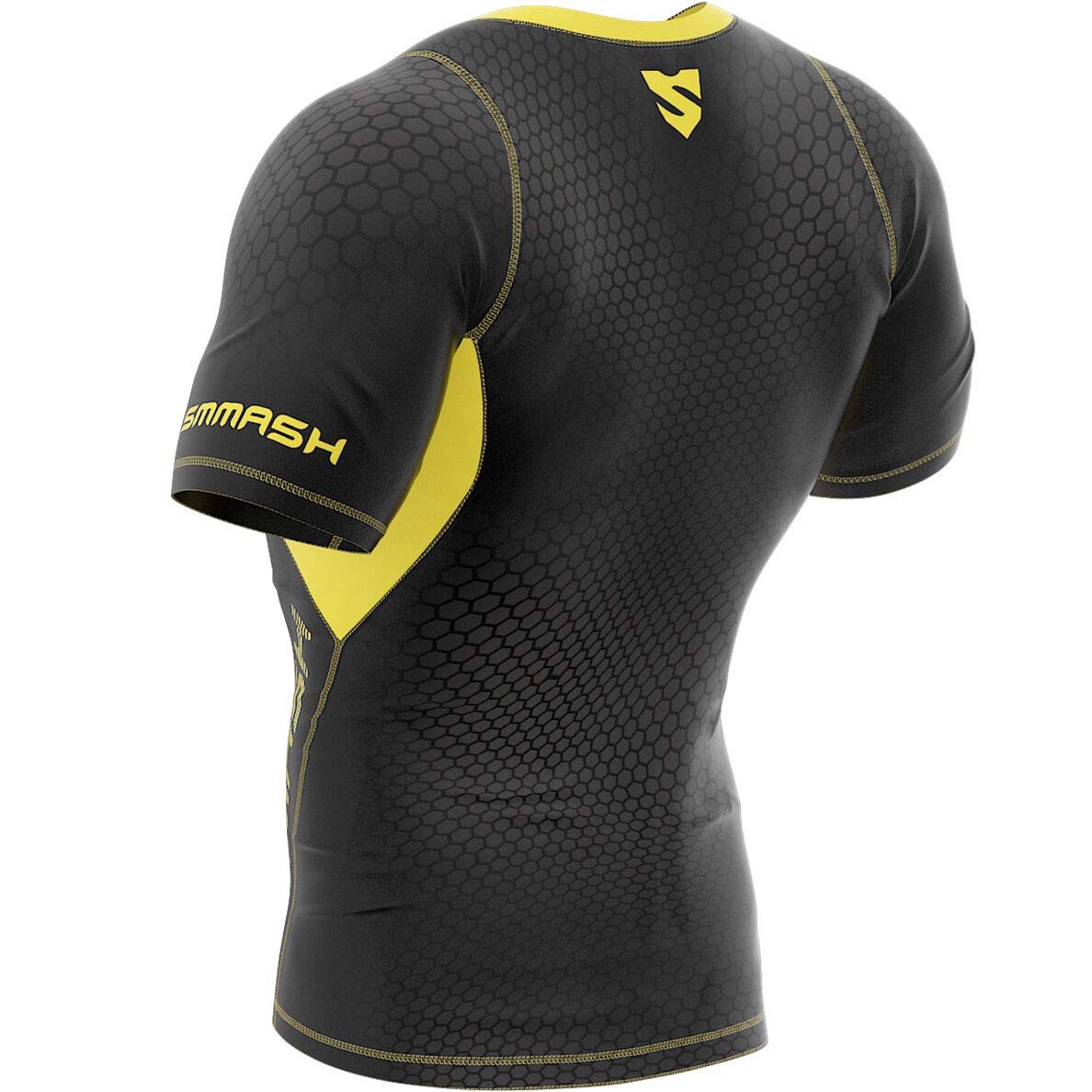 SMMASH Camiseta Técnica De Compresión De Manga Corta Hombre Deportiva Capa Base Ligera para Culturismo Correr