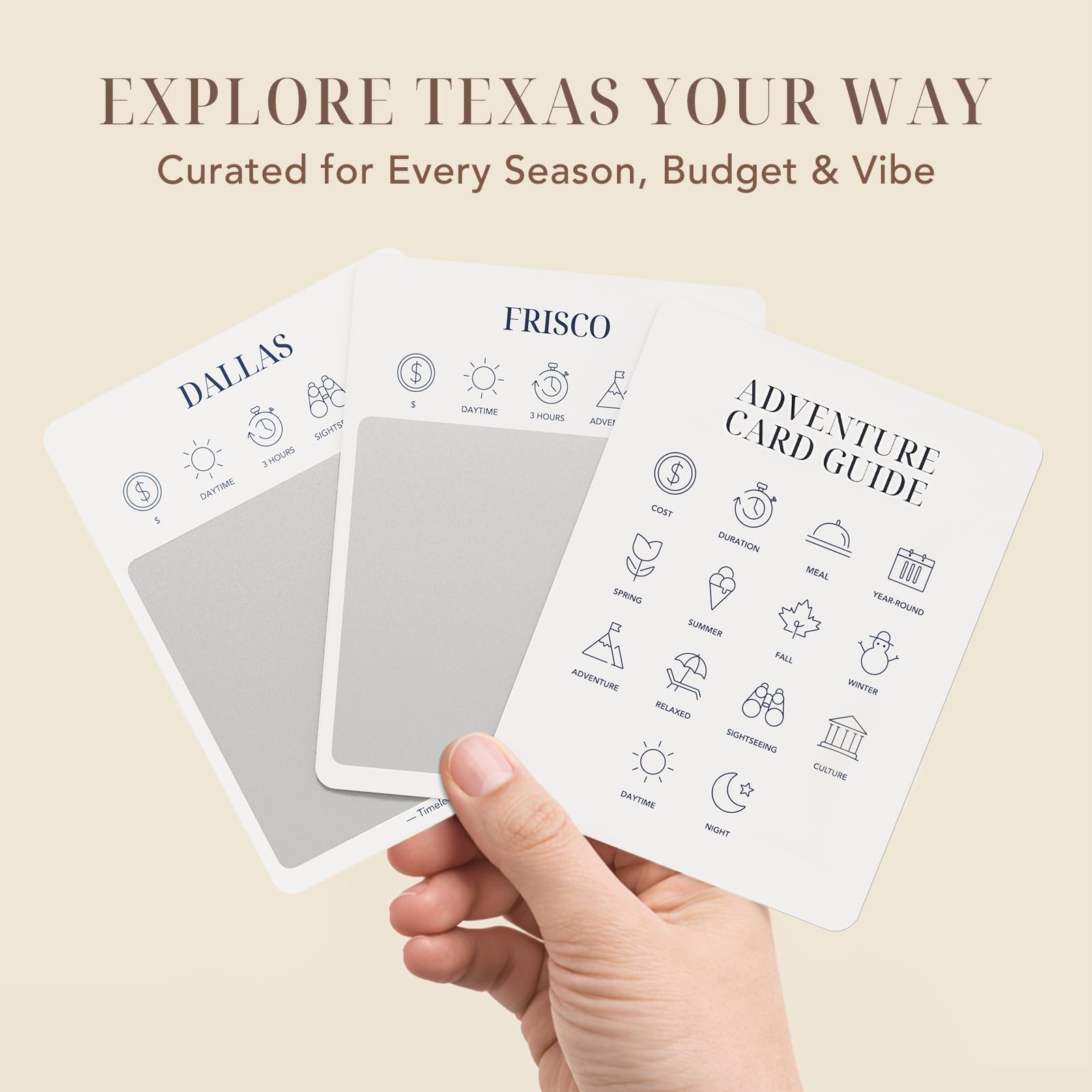 Texas Adventure, 50 carte da grattare | Gemme nascoste locali uniche, 2026 Schede elenco secchio fuori dal ritmo, Regali del Texas per coppie e famiglie