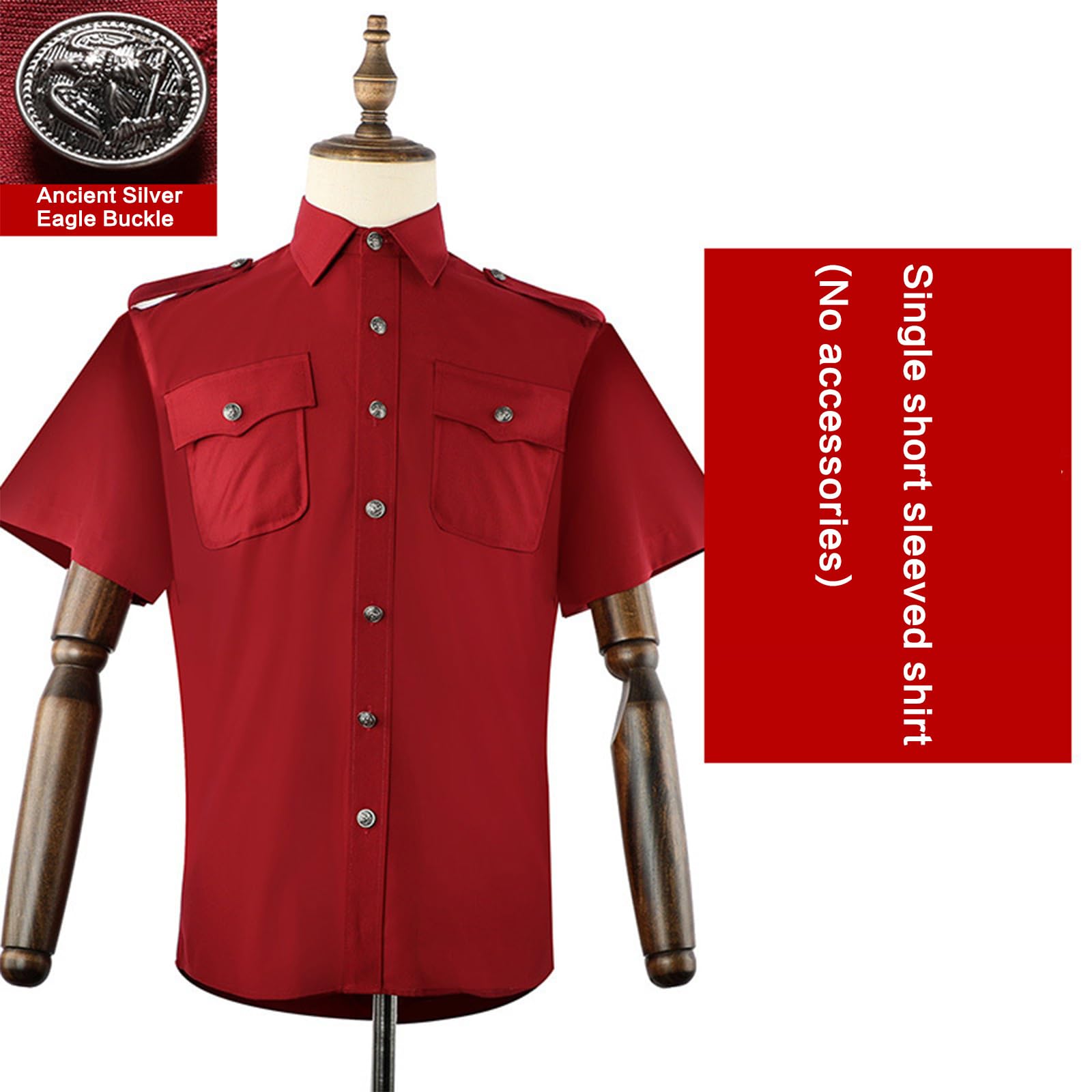 Camisa de trabajo clásica unisex con mangas cortas/largas, cuello de solapa, botones, uniforme de seguridad, blusa con bolsillos con solapa, camisa de oficina