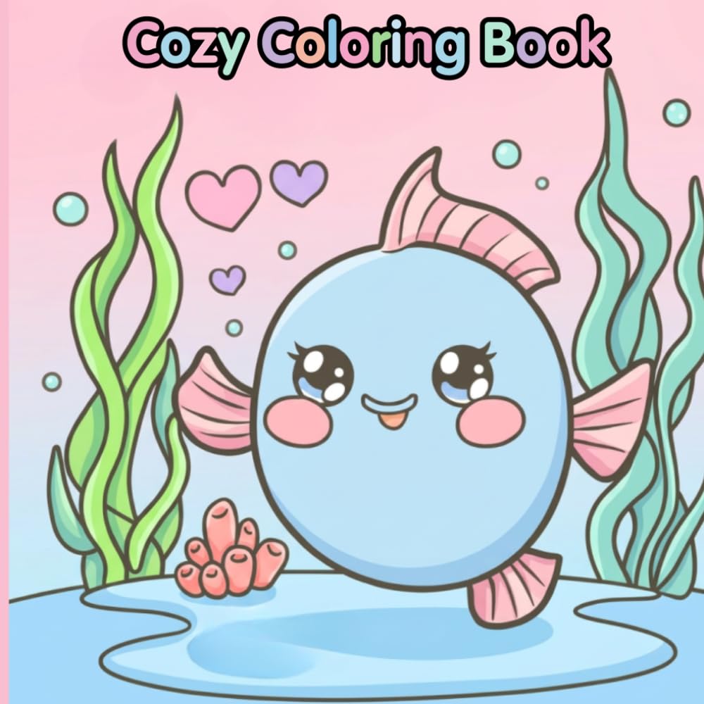 Cozy Coloring Book: Bold & Easy Coloring Book