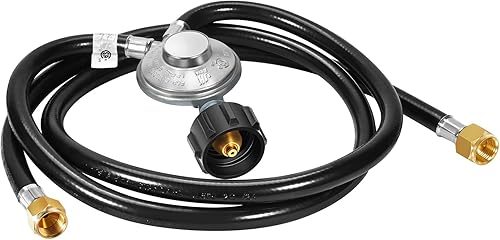 Miniatura 10 de GasSaf Regulador de propano divisor Y de 2 pies, kit de regulador de baja presión de 2 mangueras para la mayoría de parrillas de gas LP,