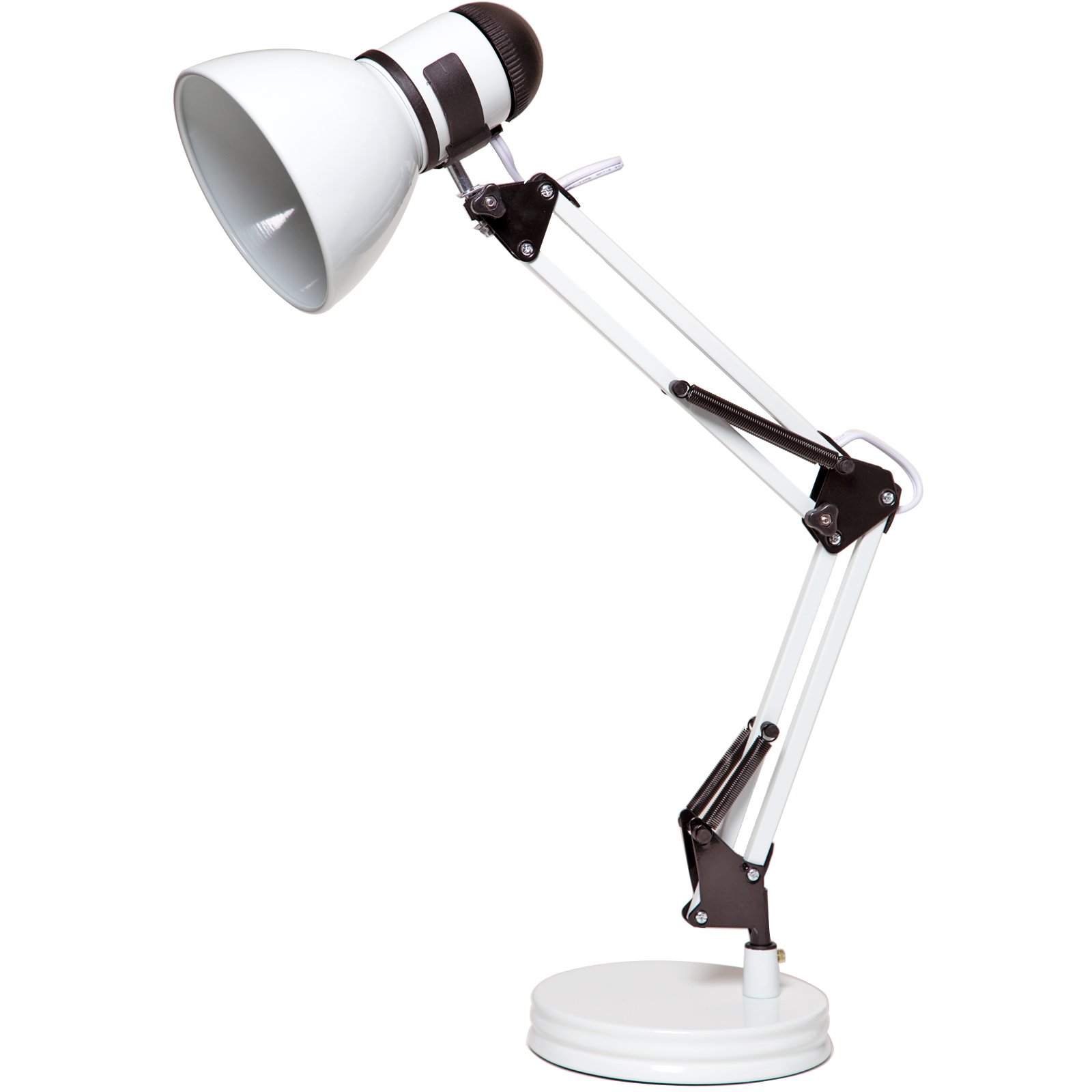 Boston Harbor TL-WK-134E-WH-3L Swing Arm Adjustable Desk Lamp, 60 W, A19, White