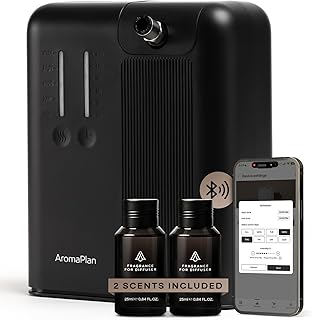 AromaPlan 5 Star Collection Cold Air Scent Diffuser, Whole House (2 Scents Included)- Waterless Smart Aroma, Scent &Time Adjust., App Control, HVAC | Home, Commercial, Hotel | Large Room, 2,000 sq.ft