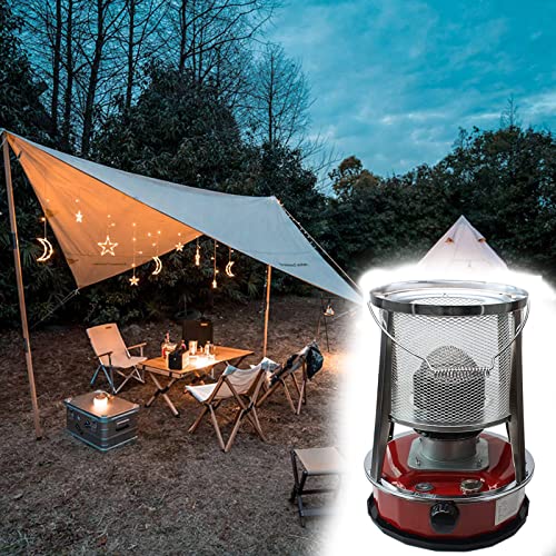 HENGMA Calentador De Queroseno Portátil, Estufa De Queroseno Portátil Compacta De 4,5 L para Patio, Estufa De Queroseno Portátil para Calefacción De Tiendas De Campaña, Cocina De Camping Cover