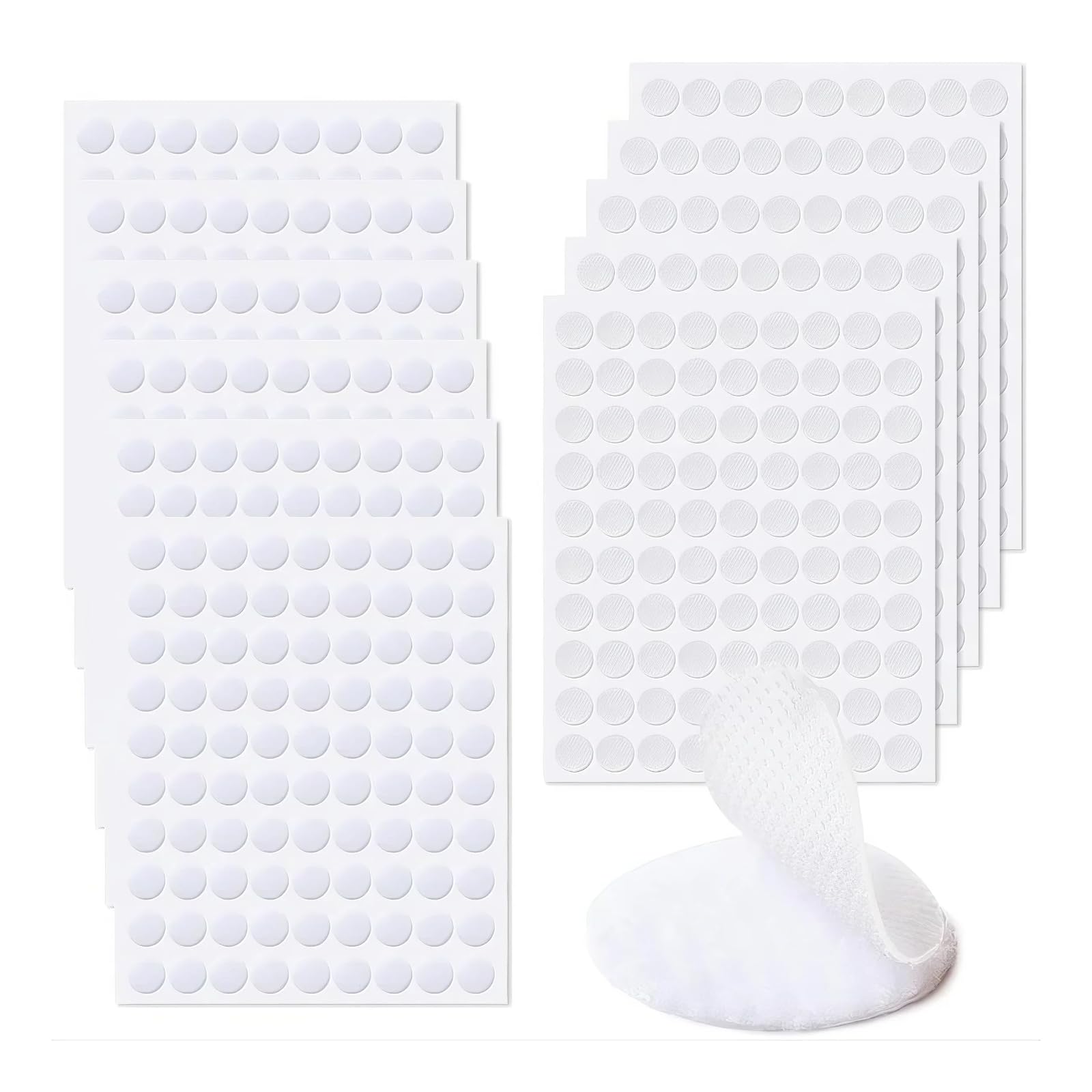 540 Paires de Scratch Autocollant 10mm Version Améliorée Douce & Extra Forte